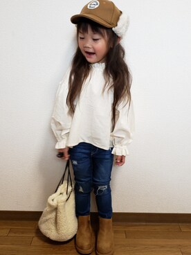 momoさん(キッズ・100cm)の秋コーディネート