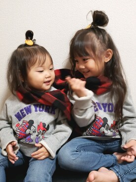 momoさん（キッズ・100cm）の秋コーディネート