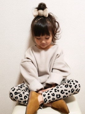 「☆のアイテム（その他、その他）」を使った、momoさん（キッズ・100cm）の秋コーディネート