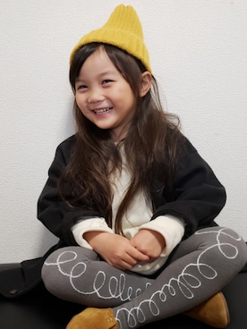 「☆のアイテム（その他、その他）」を使った、momoさん（キッズ・100cm）の冬コーディネート
