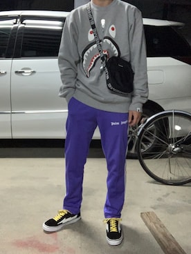 「REVENGE×STORM（リベンジストーム）のアイテム」を使った、ラムネさん（メンズ・178cm）の秋コーディネート