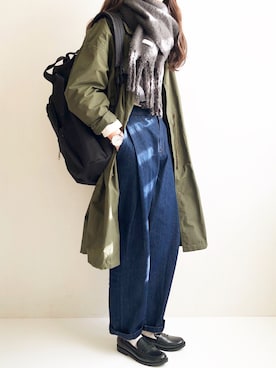 「LAKOLE（ラコレ）のアイテム（シューズ）」を使った、Ayumiさん（レディース・158cm）の冬コーディネート