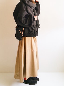 「Dr. Martens（ドクターマーチン）のアイテム」を使った、Ayumiさん（キッズ・142cm）の冬コーディネート