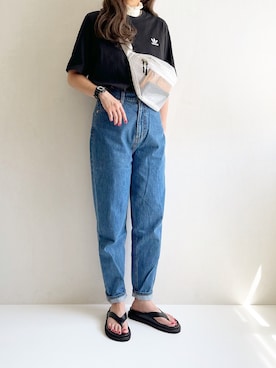 「IL BISONTE（イルビゾンテ）のアイテム（財布/小物）」を使った、Ayumiさん（レディース・158cm）の夏コーディネート