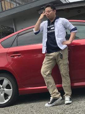 PANDAさん（メンズ・166cm）の夏コーディネート