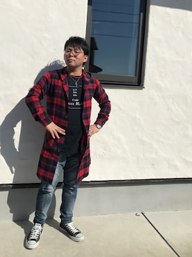 「GUILD PRIME（ギルドプライム）のアイテム（アクセサリー）」を使った、PANDAさん（メンズ・166cm）の秋コーディネート