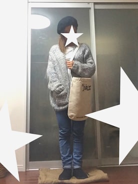 「プチプラミックス」｜「アイテム（ハンチング/ベレー帽）」を使った、mm4126さん（レディース・151cm）の秋コーディネート