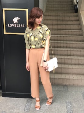 「M/M ATTACHMENT（エムエムアタッチメント）のアイテム（トップス）」を使った、NARUMIさん（レディース・169cm）の春コーディネート