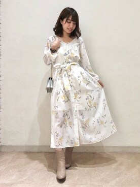 セール価格 公式 Mixフラワーマキシワンピース Mercuryduo 正規店仕入れの