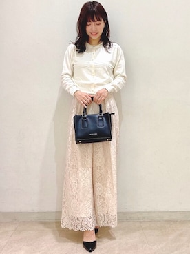 「MERCURYDUO（マーキュリーデュオ）のアイテム（ボストンバッグ）」を使った、MERCURYDUOさん（レディース・158cm）の秋コーディネート