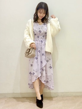 「MERCURYDUO（マーキュリーデュオ）のアイテム（その他アウター）」を使った、MERCURYDUOさん（レディース・158cm）の秋コーディネート