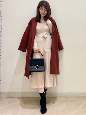 「モッサコート」｜MERCURYDUOさん（レディース・158cm）の冬コーディネート