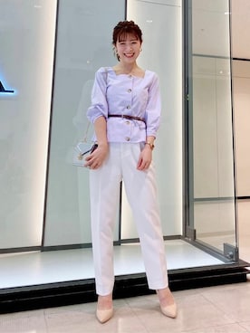 「MERCURYDUO（マーキュリーデュオ）のアイテム（その他パンツ）」を使った、MERCURYDUOさん（レディース・158cm）の冬コーディネート