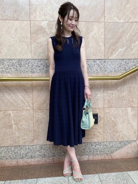 「MERCURYDUO（マーキュリーデュオ）のアイテム（アクセサリー）」を使った、MERCURYDUOさん（レディース・158cm）の春コーディネート