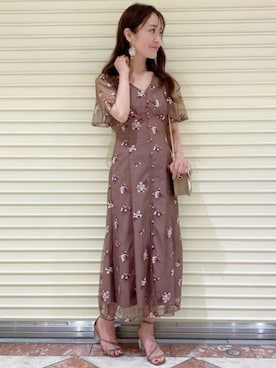 「MERCURYDUO（マーキュリーデュオ）のアイテム（アクセサリー）」を使った、MERCURYDUOさん（レディース・158cm）の夏コーディネート