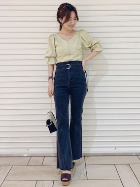 「MERCURYDUO（マーキュリーデュオ）のアイテム（その他パンツ）」を使った、MERCURYDUOさん（レディース・160cm）の夏コーディネート