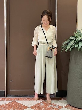 「MERCURYDUO（マーキュリーデュオ）のアイテム（その他パンツ）」を使った、MERCURYDUOさん（レディース・158cm）の秋コーディネート