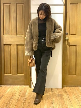 「MERCURYDUO（マーキュリーデュオ）のアイテム（その他パンツ）」を使った、MERCURYDUOさん（レディース・158cm）の秋コーディネート