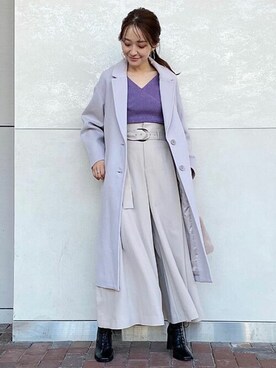 「MERCURYDUO（マーキュリーデュオ）のアイテム（その他パンツ）」を使った、MERCURYDUOさん（レディース・158cm）の秋コーディネート