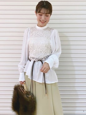 「MERCURYDUO（マーキュリーデュオ）のアイテム（その他パンツ）」を使った、MERCURYDUOさん（レディース・158cm）の秋コーディネート