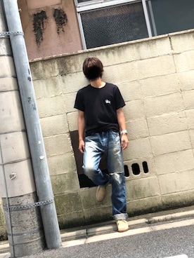 「mobus（モーブス）のアイテム」を使った、きったーさん（メンズ・165cm）の夏コーディネート