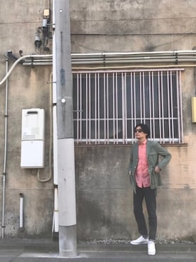 「SASQUATCHfabrix.（サスクワァッチファブリックス）のアイテム」を使った、SASADYさん（メンズ・178cm）の夏コーディネート