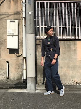 「GITMAN BROS.（ギットマンブラザーズ）のアイテム」を使った、SASADYさん（メンズ・178cm）の夏コーディネート