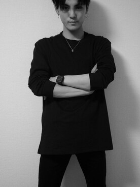 「エアリズム」｜KITUNE さん（メンズ・175cm）の春コーディネート