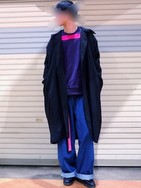 「BASISBROEK（バシスブルック）のアイテム（その他アウター）」を使った、nao さん（メンズ・186cm）の冬コーディネート