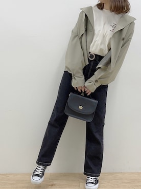 「apres jour（アプレジュール）のアイテム（トレンチコート）」を使った、いそゆりさん（レディース・159cm）の冬コーディネート