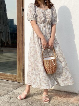 「apres jour（アプレジュール）のアイテム（サンダル）」を使った、いそゆりさん（レディース・159cm）の春コーディネート