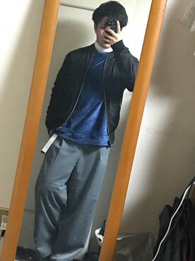 「Right-on（ライトオン）のアイテム（その他トップス）」を使った、M.houseさん（メンズ・166cm）の秋コーディネート