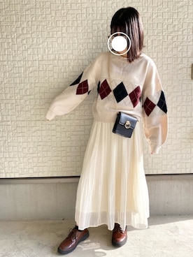 「RETRO GIRL（レトロガール）のアイテム（その他シューズ）」を使った、ティム🐻さん（レディース・150cm）の秋コーディネート