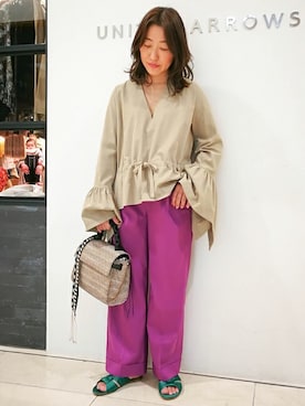 「gianvitorossi」｜UNITED ARROWS 新宿店 STAFF 01さん（レディース・157cm）の冬コーディネート