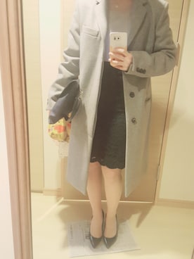 「perche（ペルケ）のアイテム」を使った、Kaori Saitoさん（レディース・156cm）の冬コーディネート