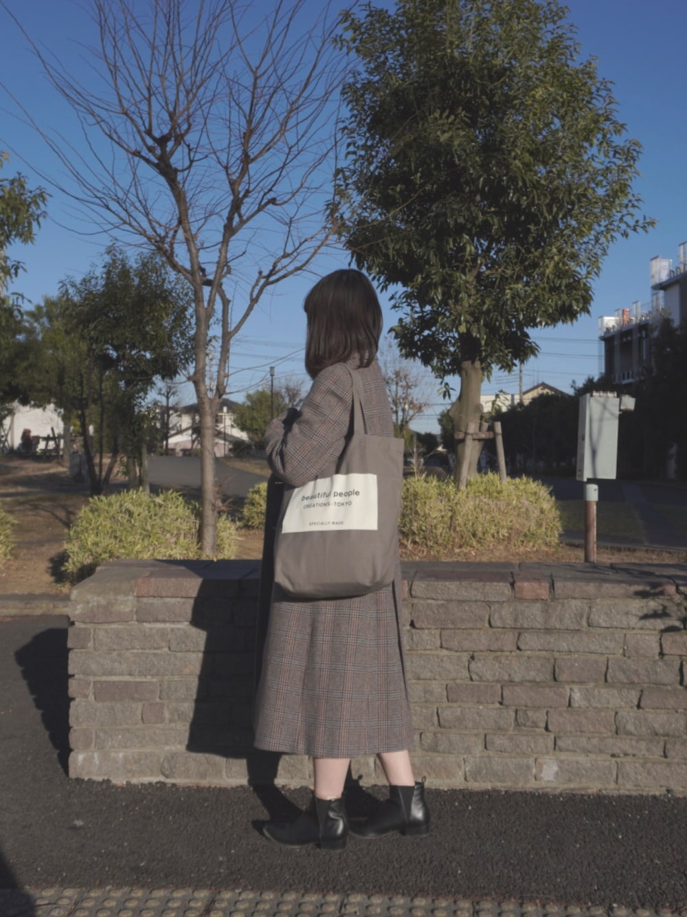 「低身長、低身長コーデ、151cm、ユニクロ、神戸レタス、ビューティフルピープル、休日スタイル」｜「beautiful peopleのアイテム（バッグ、グレー系）」を使った、mana✿さん（レディース・151cm）の冬コーディネートの1枚目の写真
