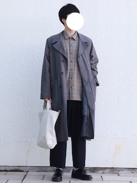 「coen」｜「アイテム（その他シューズ）」を使った、ノリさん（メンズ・172cm）の冬コーディネート