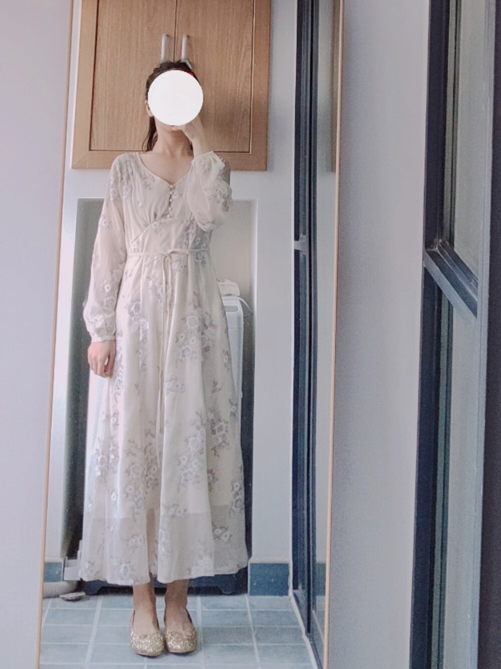 MERCURYDUO（マーキュリーデュオ）の「楊柳刺繍ロングワンピース