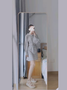 「日系极简」｜「アイテム（サンダル）」を使った、suwu_shuoさん（レディース・164cm）の夏コーディネート