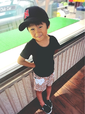 「codycoby（コーディーコービー）のアイテム」を使った、コタ＋☻さん（キッズ・110cm）の夏コーディネート