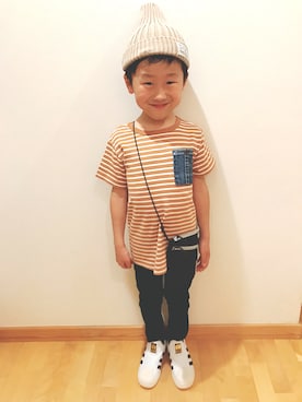 「スーパースター」｜コタ＋☻さん（キッズ・120cm）の春コーディネート