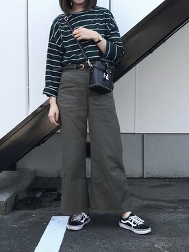 「Yves Saint Laurent（イヴサンローラン）のアイテム（腕時計）」を使った、MAYUさん（レディース・163cm）の秋コーディネート