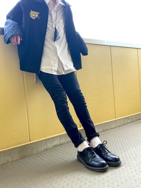 「Yohji Yamamoto（ヨウジヤマモト）のアイテム（キーケース/キーアクセサリー）」を使った、     ととととさん（メンズ・173cm）の夏コーディネート