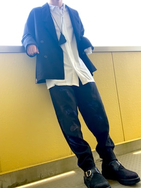 「Yohji Yamamoto（ヨウジヤマモト）のアイテム（キーケース/キーアクセサリー）」を使った、     ととととさん（メンズ・173cm）の夏コーディネート