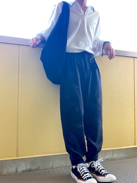 「Yohji Yamamoto（ヨウジヤマモト）のアイテム（キーケース/キーアクセサリー）」を使った、     ととととさん（メンズ・173cm）の夏コーディネート