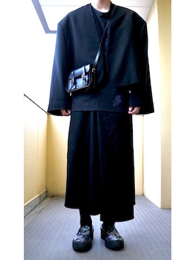 「Dr. Martens（ドクターマーチン）のアイテム（バッグ）」を使った、     ととととさん（メンズ・173cm）の春コーディネート