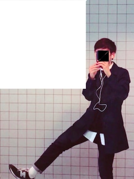「Right-on（ライトオン）のアイテム（トレンチコート）」を使った、たっくんさん（メンズ・170cm）の秋コーディネート