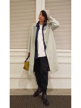 「UNIQLO（ユニクロ）のアイテム（ニットキャップ/ビーニー、ベージュ系）」を使った、yayonimu84さん（レディース・159cm）の秋コーディネート