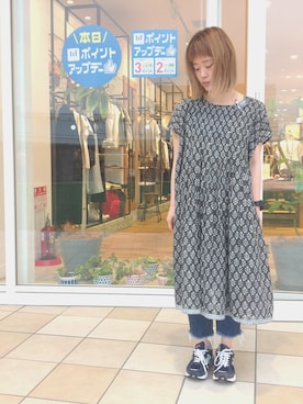 「soil（ソイル）のアイテム（ワンピース/ドレス）」を使った、madoka さん（レディース・152cm）の春コーディネート