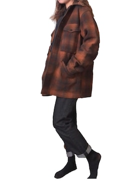 「PENDLETON（ペンドルトン）のアイテム（その他アウター）」を使った、MIZUKIさん（レディース・149cm）の冬コーディネート